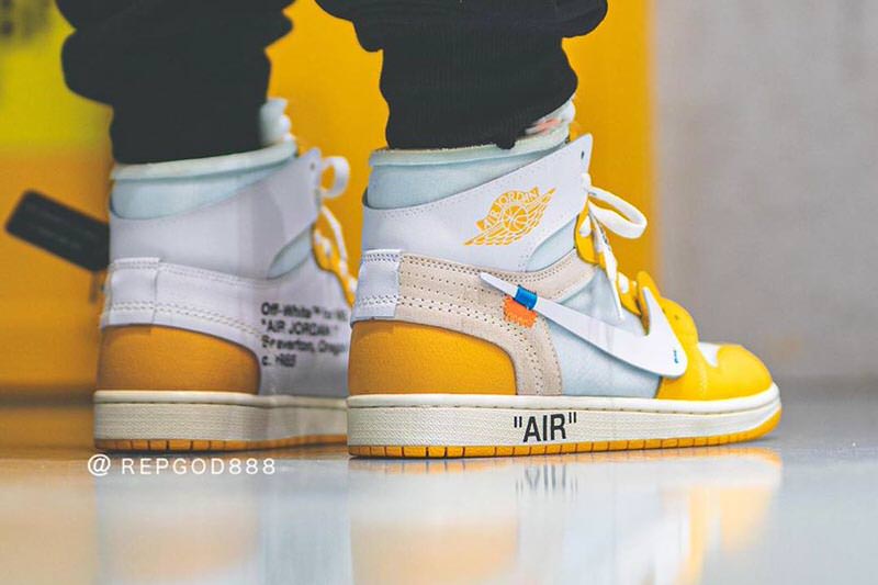 OFF-WHITE x Air Jordan 1 Canary Yellow Sample