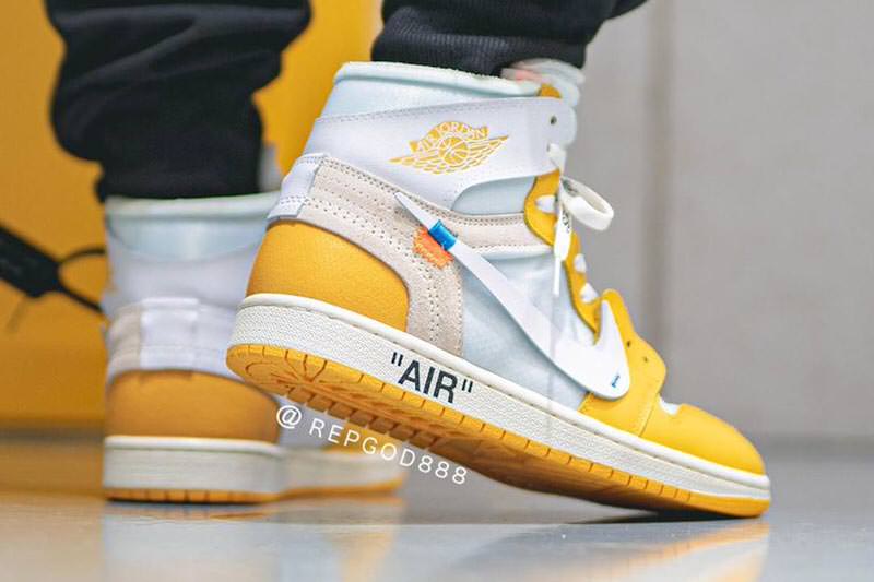 OFF-WHITE x Air Jordan 1 Canary Yellow Sample