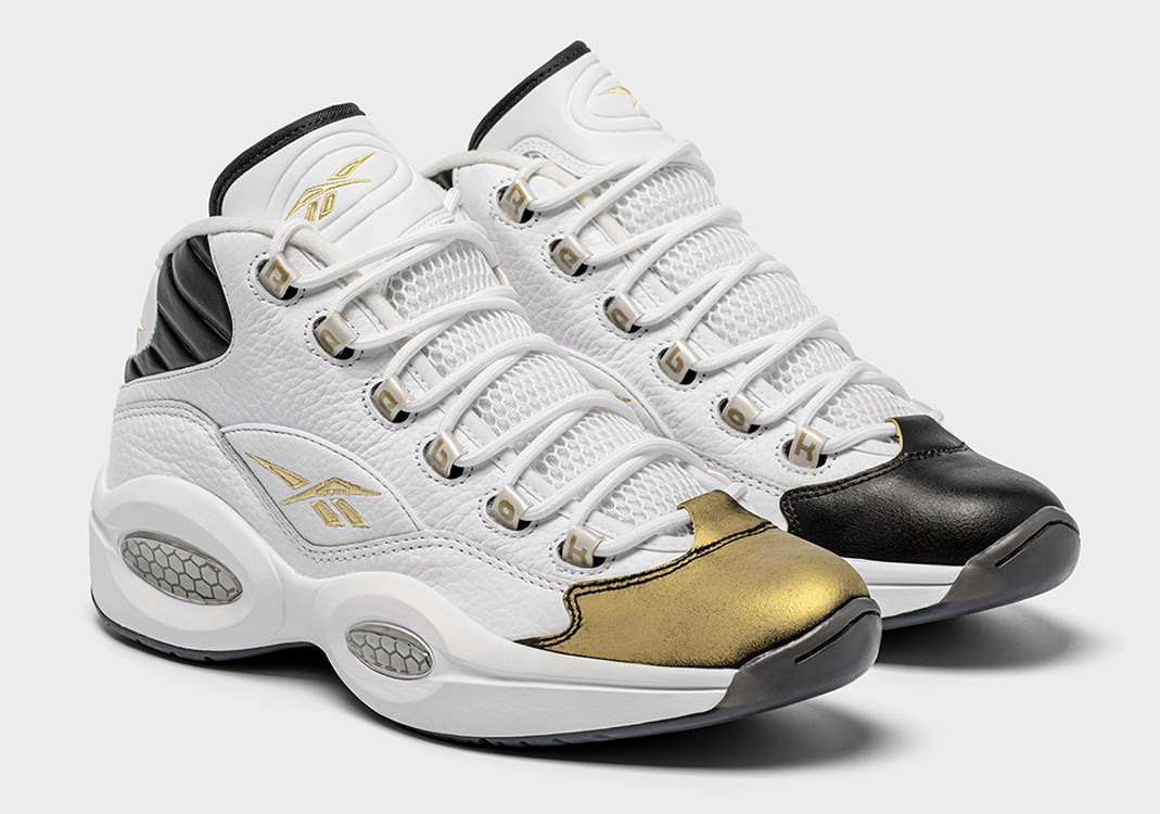 reebok iverson question black and gold