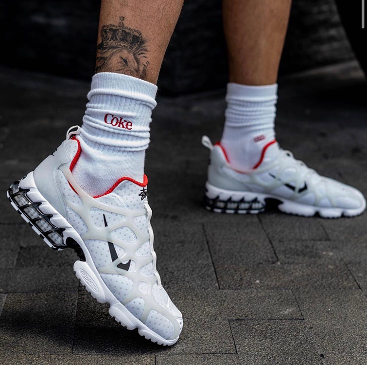 Size 9.5 - Nike Stussy x Air Zoom Spiridon Kukini White for sale online |  eBay