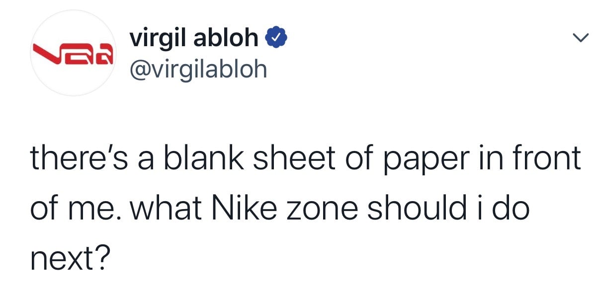 Virgil Abloh Teases Possible OFF-WHITE x Nike Collabs | Nice Kicks