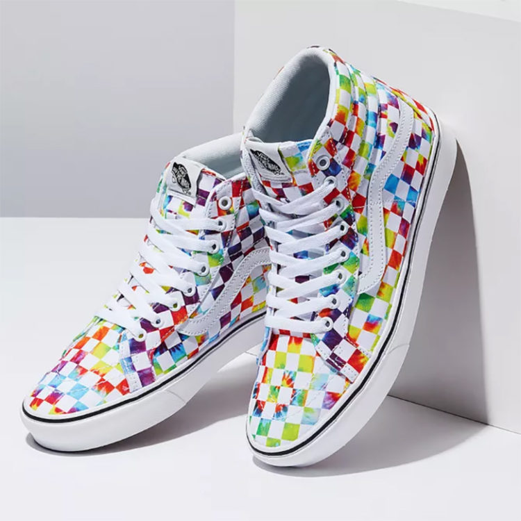 Tie dye sales vans high tops