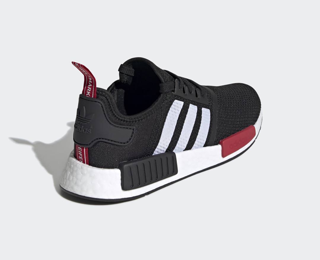 nmd r1 black and red