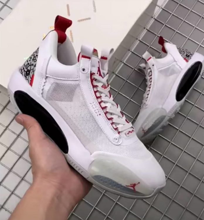 Air Jordan 34 Low White Cement CZ7747 101 Release Date Nice Kicks