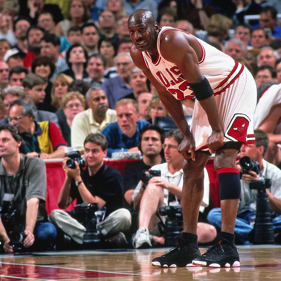 michael jordan wearing jordan 13