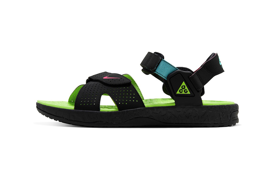 nike sandals with back strap