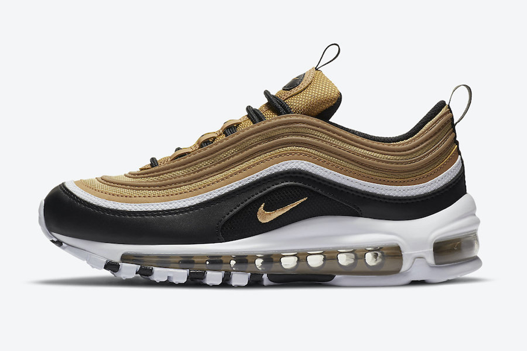 white and gold air max 97