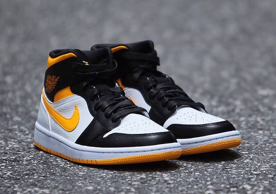 jordan 1 black yellow white