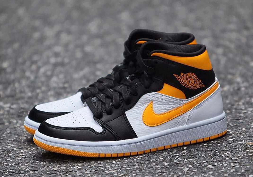 air jordan 1 mid gialle