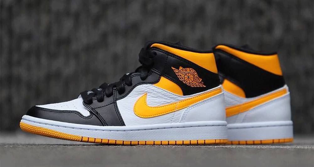 Air Jordan 1 Mid Varsity Yellow Release 