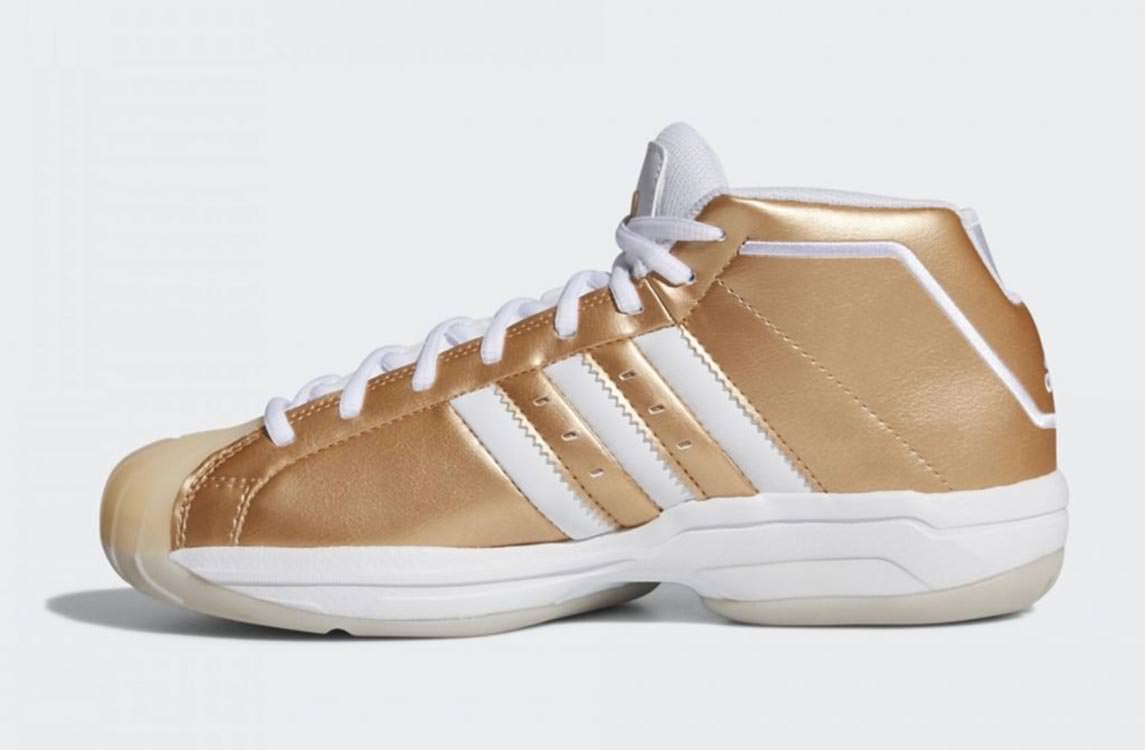 adidas pro model gold