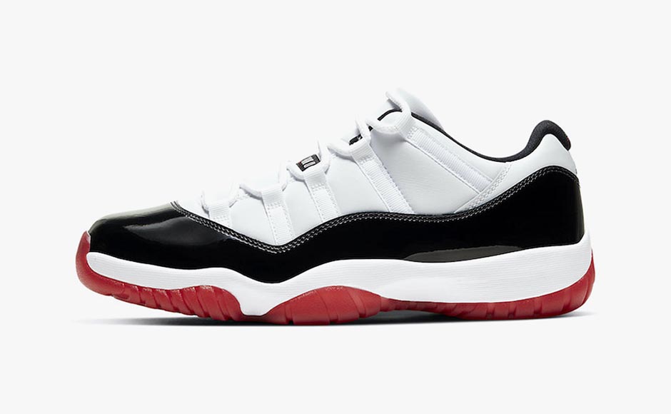 Air BAPE jordan 11 Retro Low White Bred AV2187-160