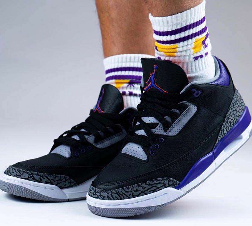 lakers air jordan 3