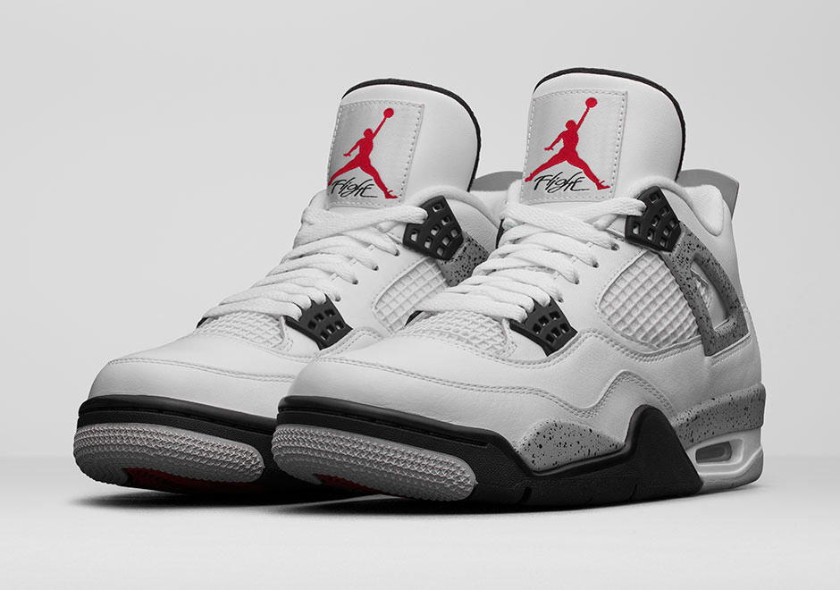 Air jordan 4 on sale white cement release date