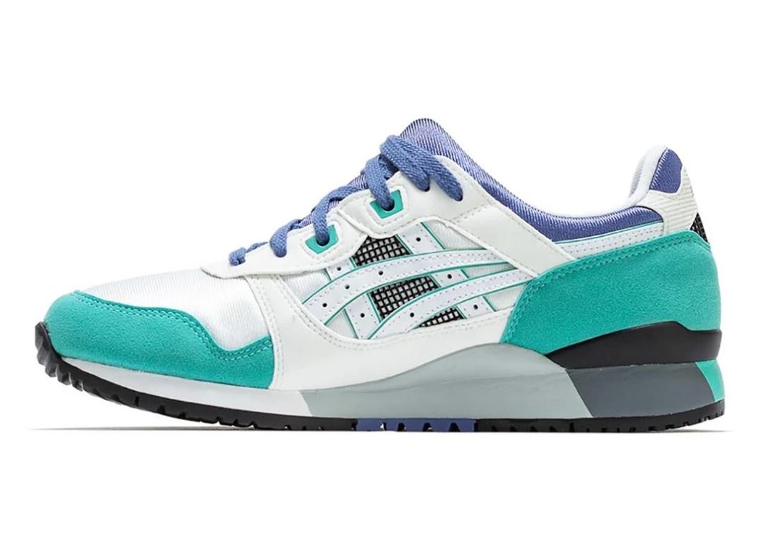 asics gel lyte iii white teal