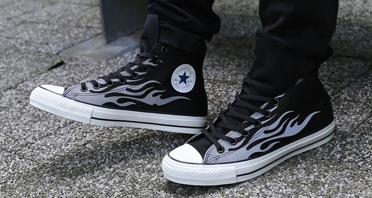 converse with flames on them