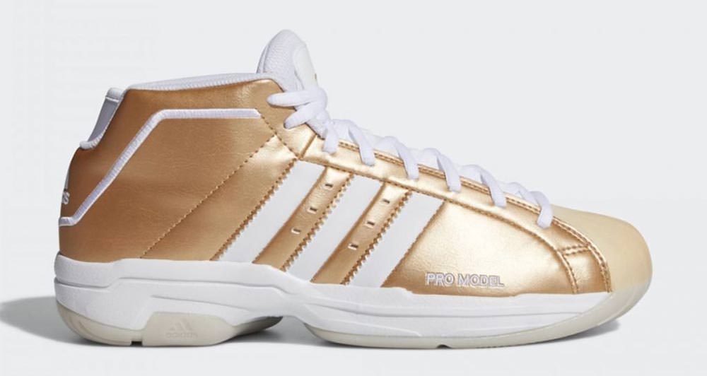 adidas pro model gold