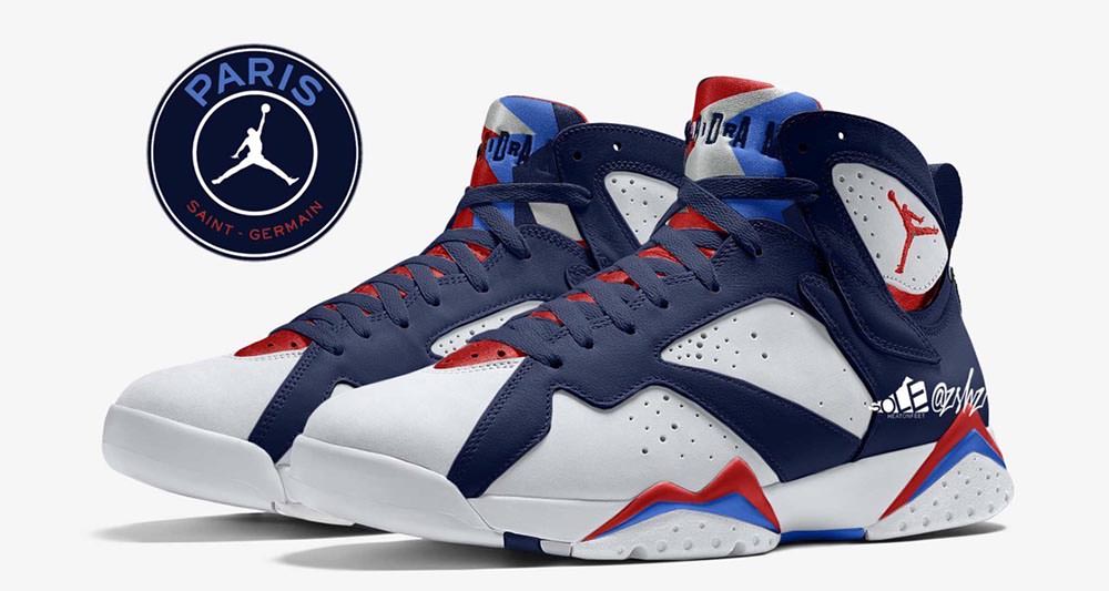 PSG x Air Jordan 7 CZ0789-105 2021 Release Date - Sole Livings