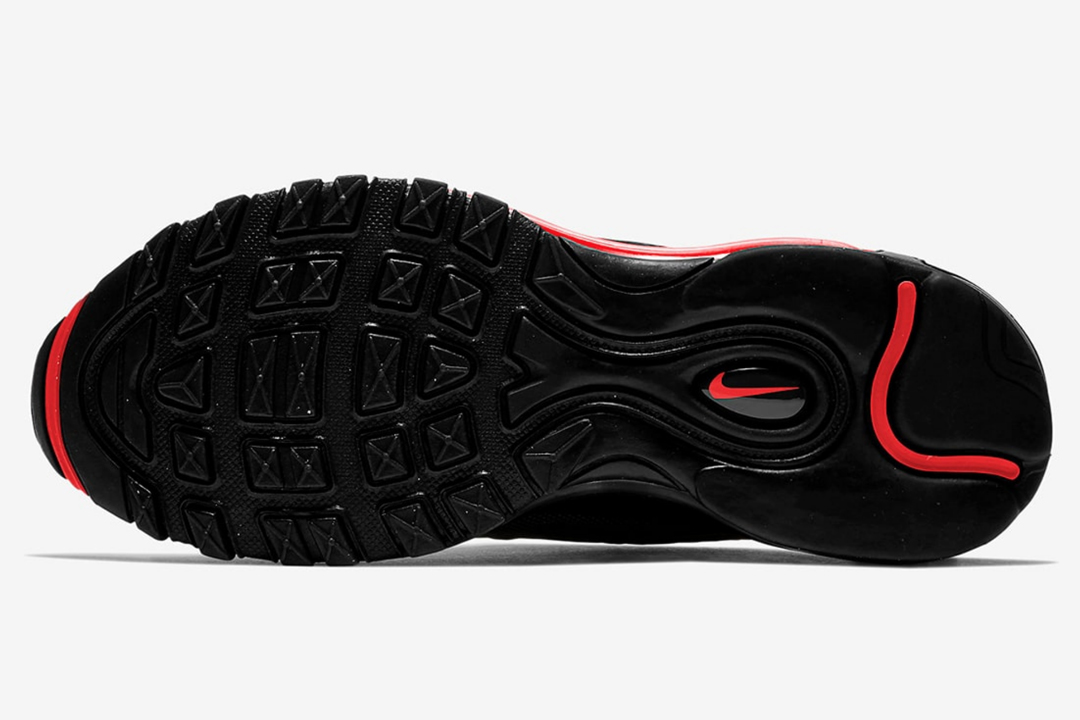 nike air max 97 all black with red tick