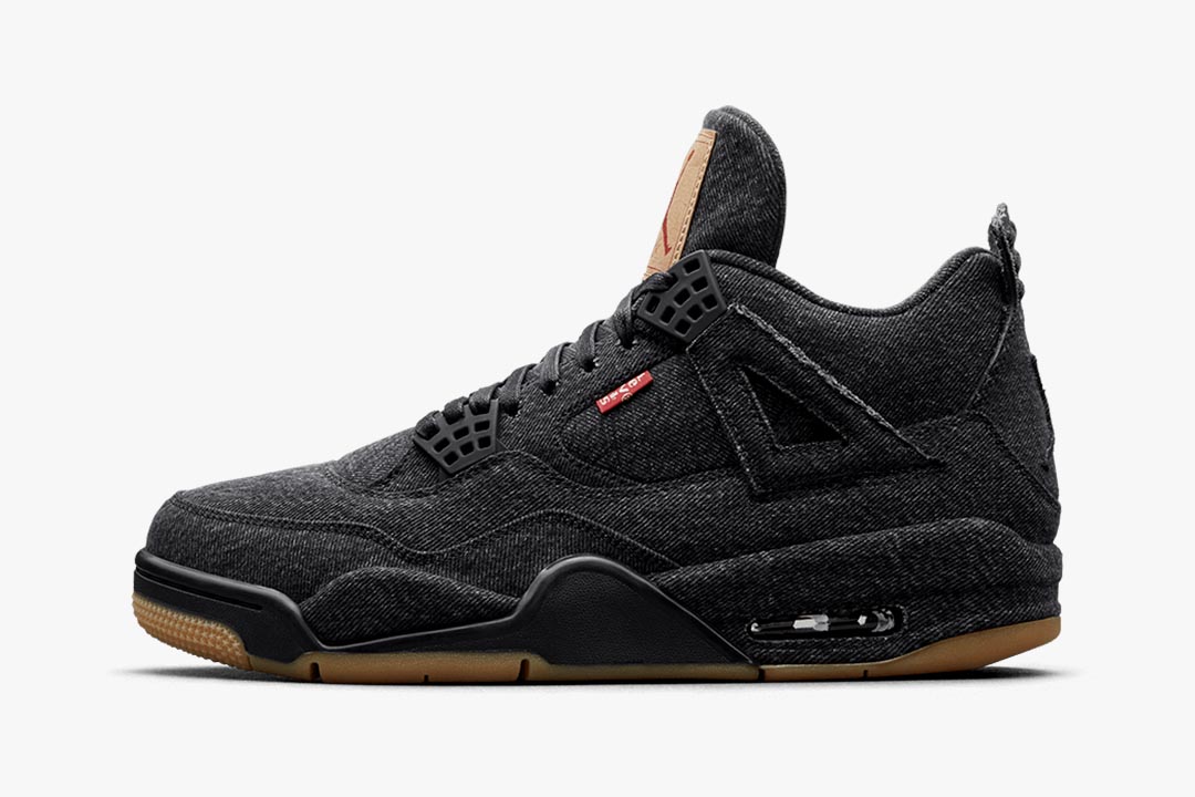 Levi's x Air Jan jordan 4 Retro "Black Denim" AO2571-001