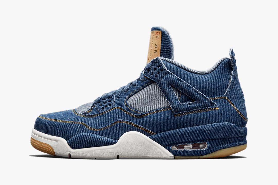 Levi's x Air Jordan 4 Retro lila metallic CT8527-115 Herrengrößen Retro "Denim" AO2571-401