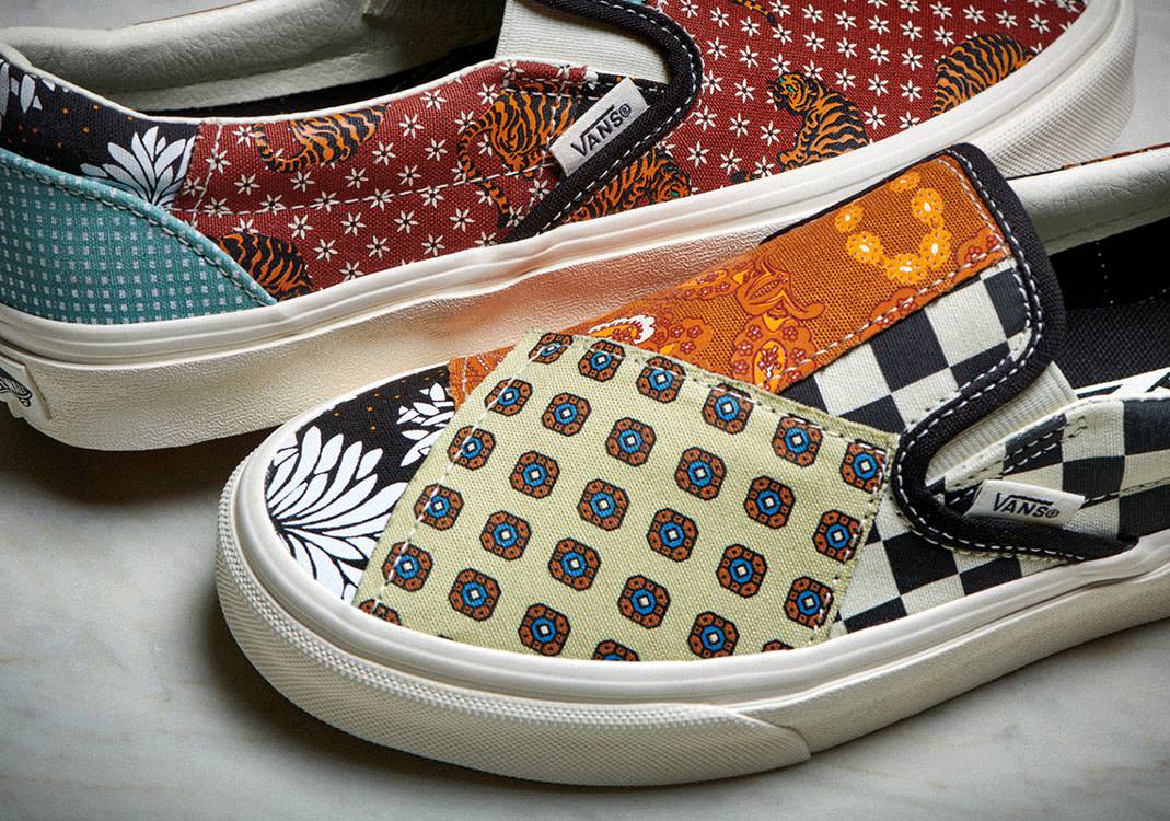 vans slip on tiger