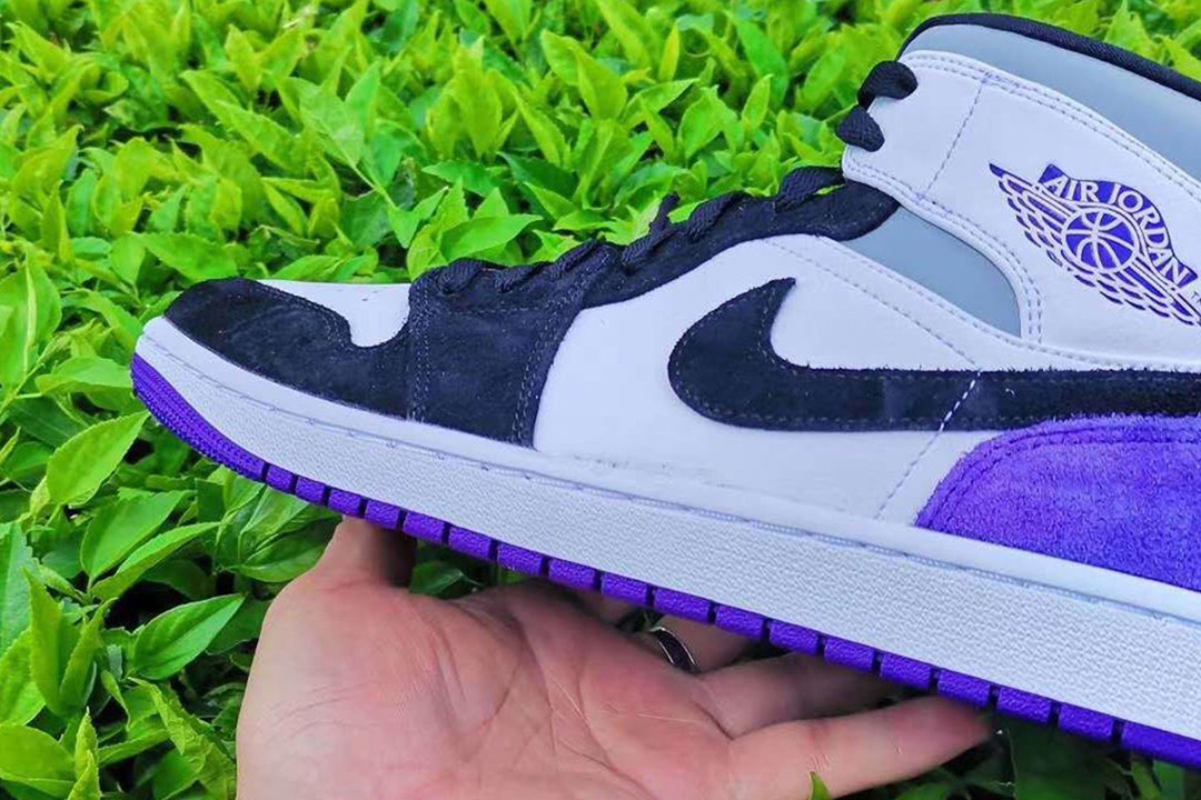 purple black jordan