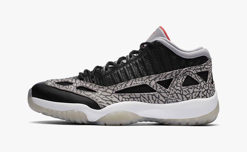 Air Jordan 11 Low IE Black/Cement 136027-500