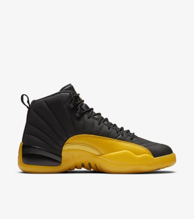 jordan 12 retro gold and black