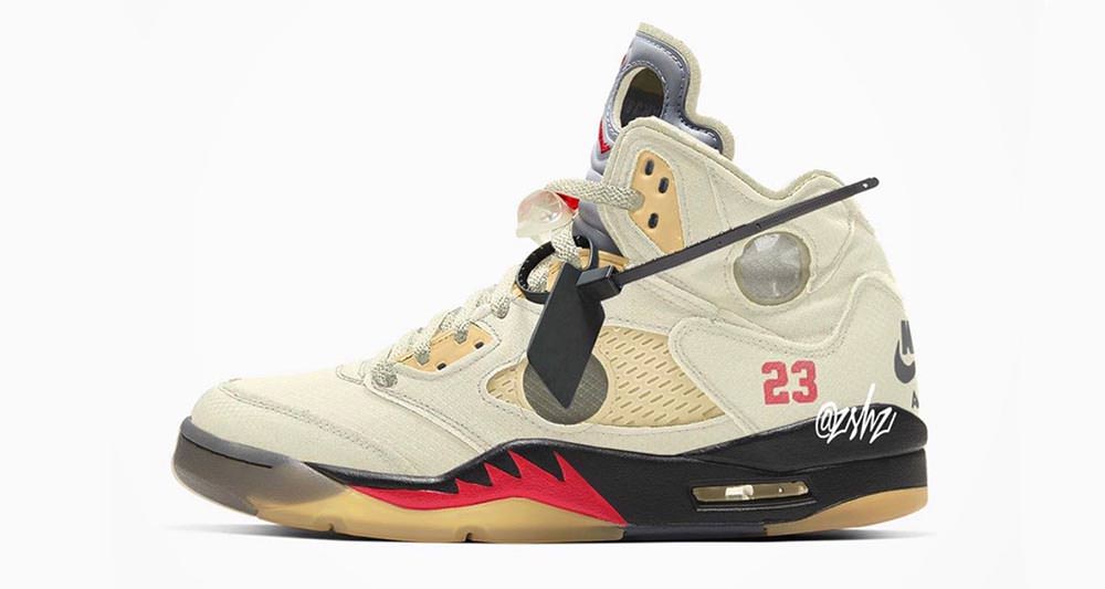 off white jordan 5 leak