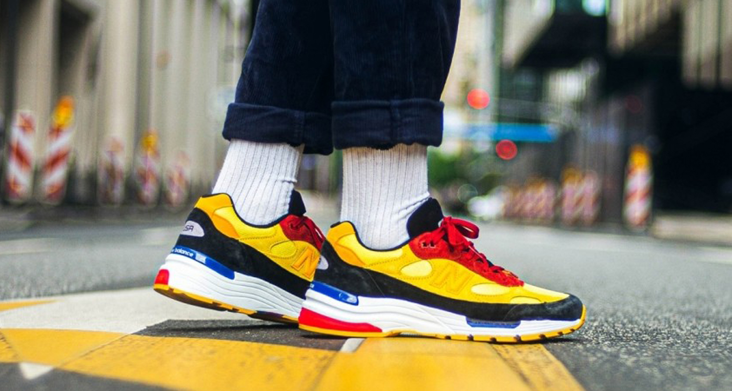 new balance red yellow