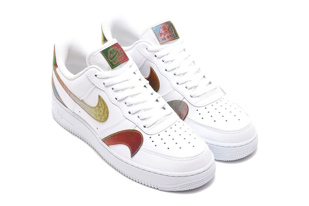 BUY Nike Air Force 1 Low Misplaced Swooshes Black Multicolor