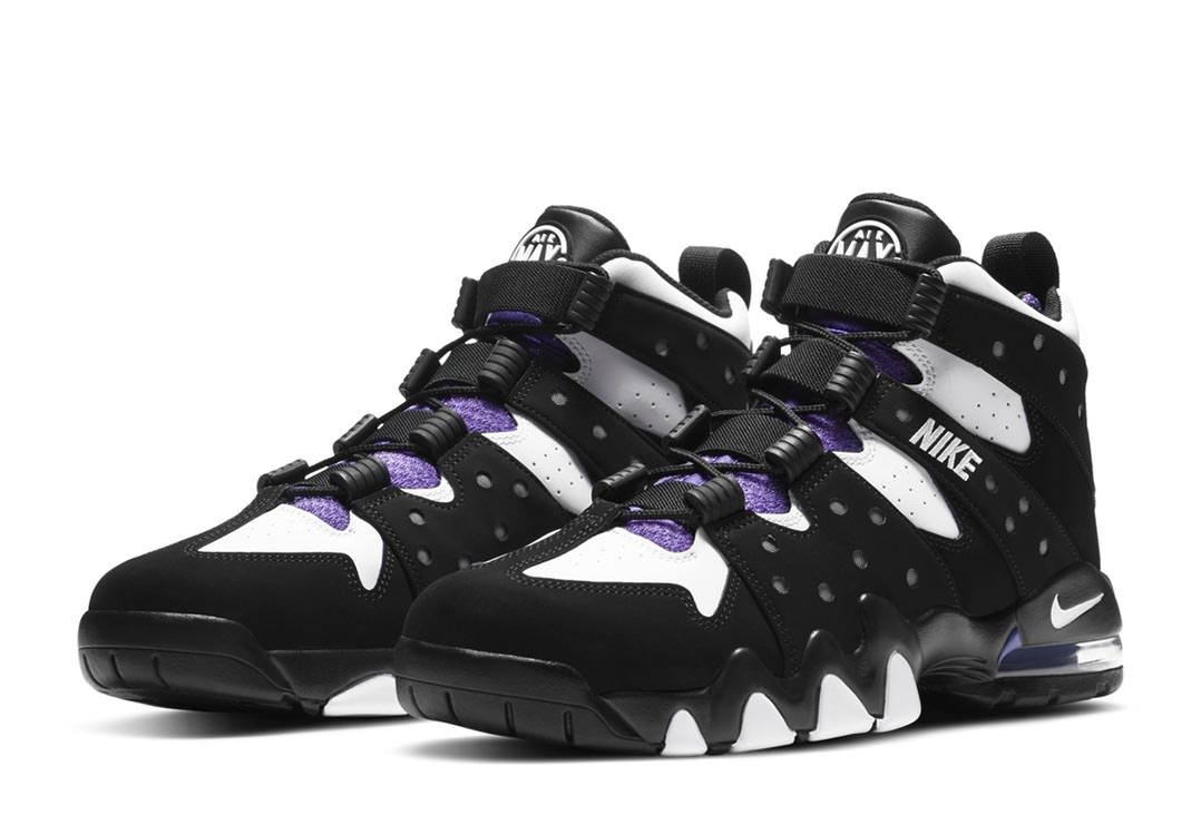 nike air purple and black