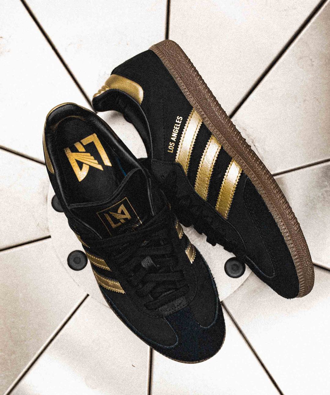 Adidas spezial black and gold on sale