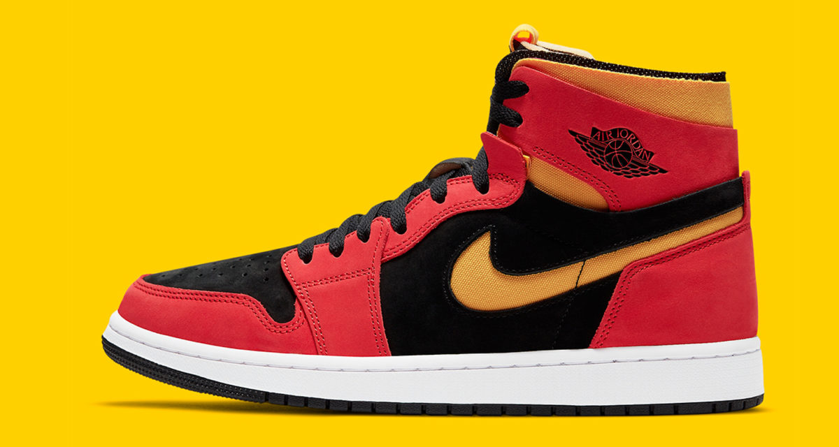 black yellow red jordan 1