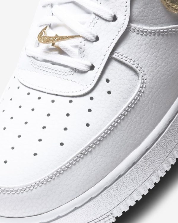 Nike Air Force 1 '07 LV8 'White Metallic Gold