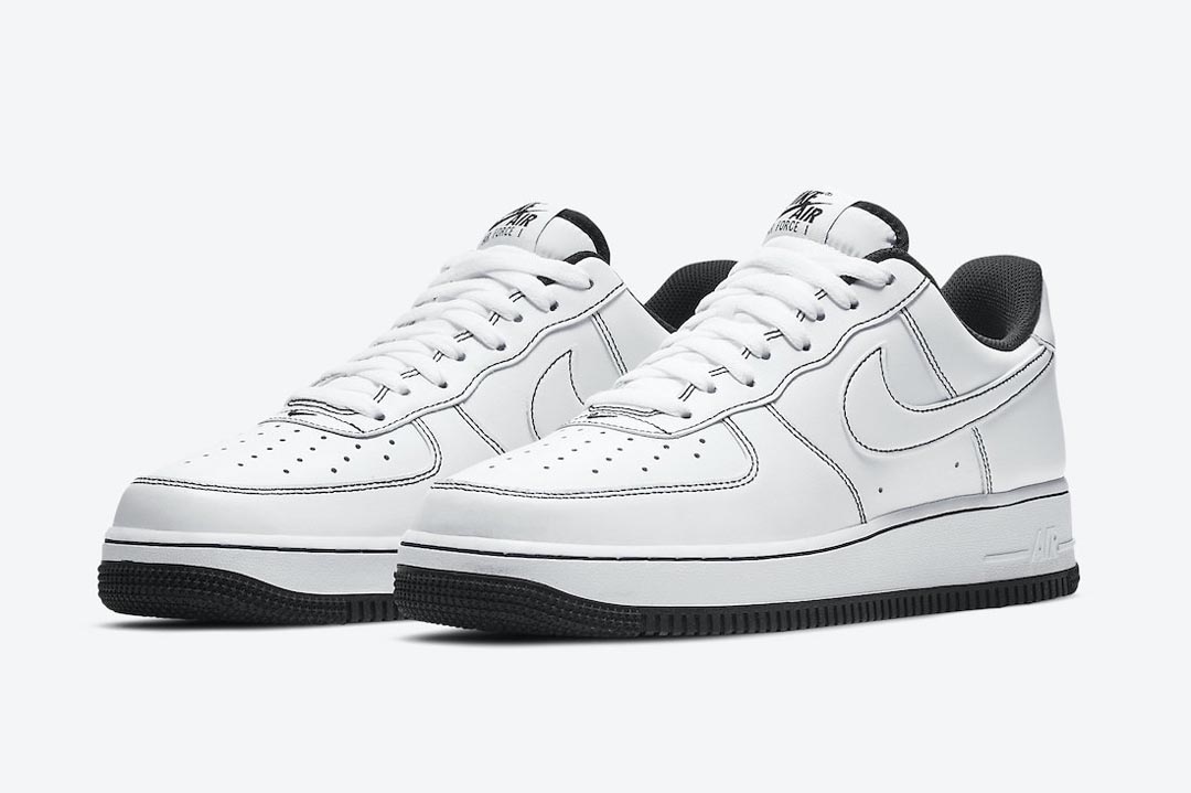 Nike air force 1 on sale coloured stitching