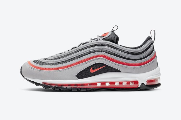 red black and gray air max 97