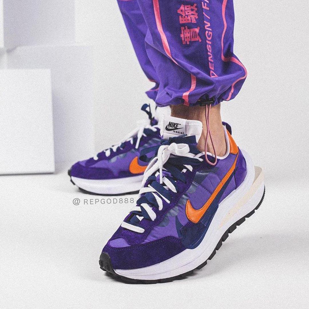 sacai x Nike VaporWaffle Dark Iris Purple Release Date | Nice Kicks