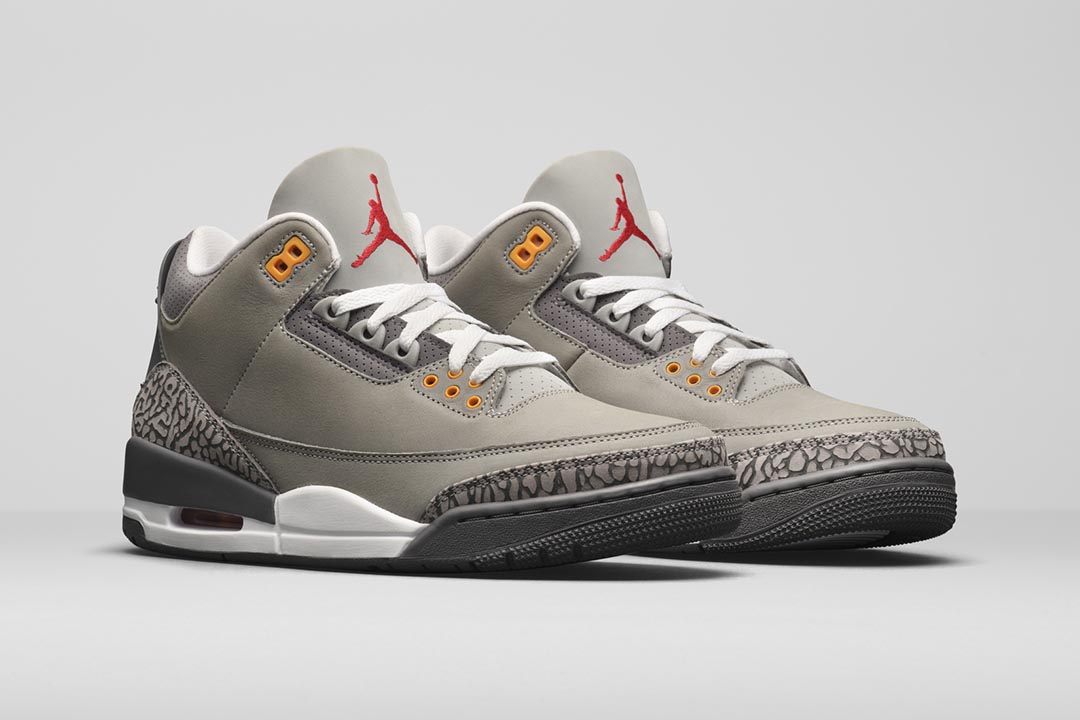 Jordan retro 3 gray on sale