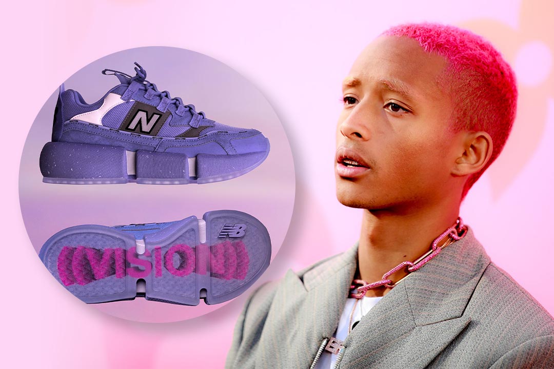 Jaden Smith Wears Mismatched Sneakers While Skateboarding In NYC