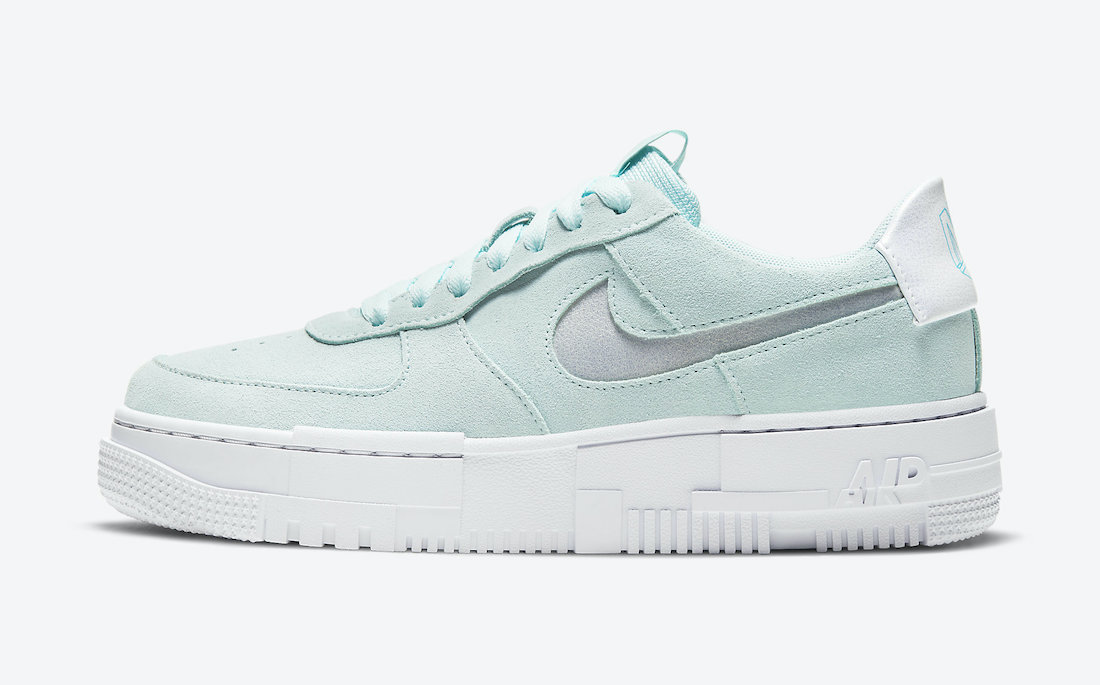 nike air force one mint green