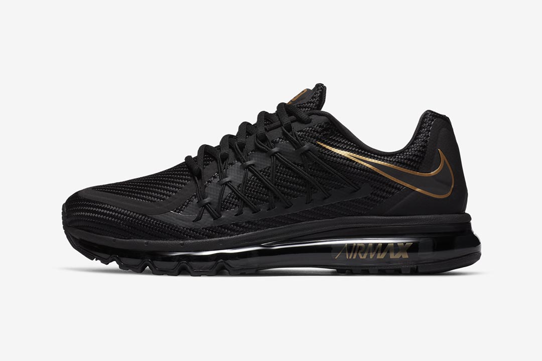 nike air max black and gold mens