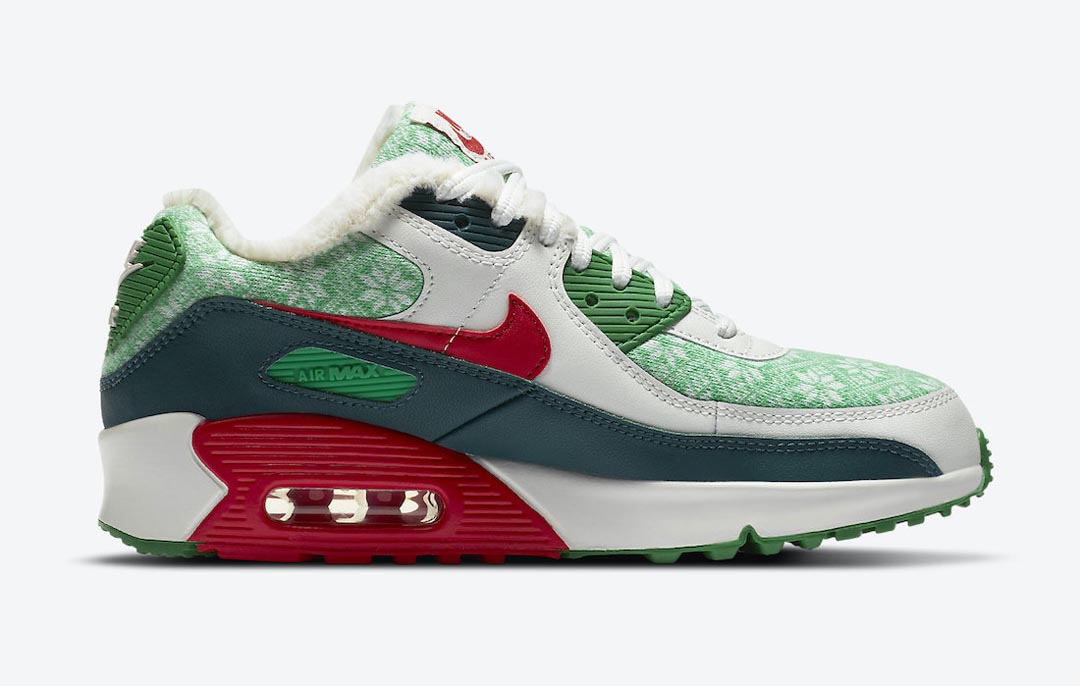 Nike Air Max 90 GS “Christmas” DC1621100 Release Date Nice Kicks