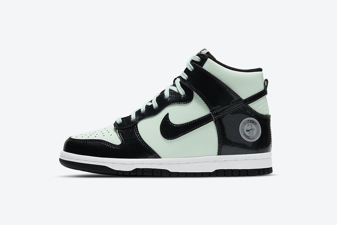 nike dunk high green and black