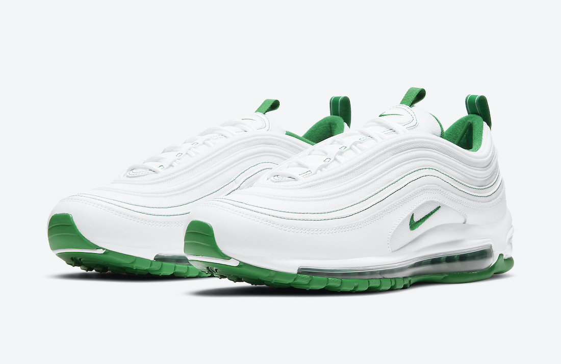 green and white nikes