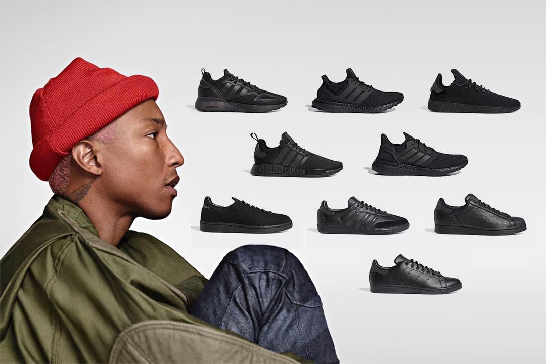 Pharrell Wililams x adidas Triple Black Collection