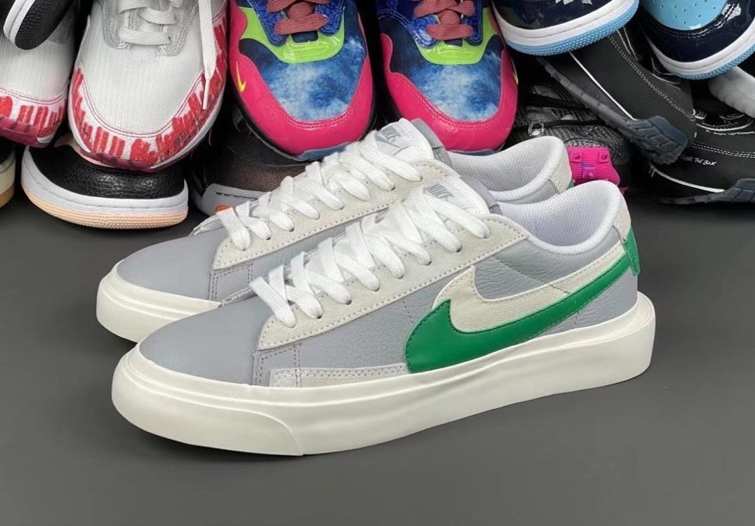 sacai-nike-blazer-low-medium-grey-classic-green-white-release-date