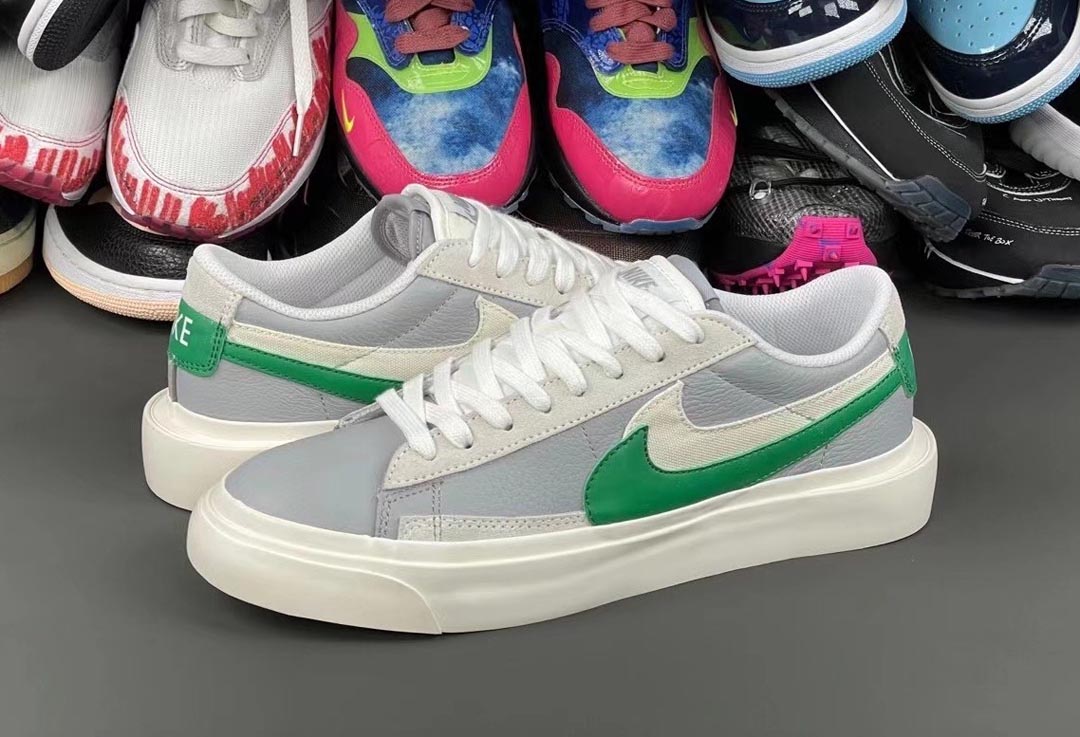 sacai-nike-blazer-low-medium-grey-classic-green-white-release-date