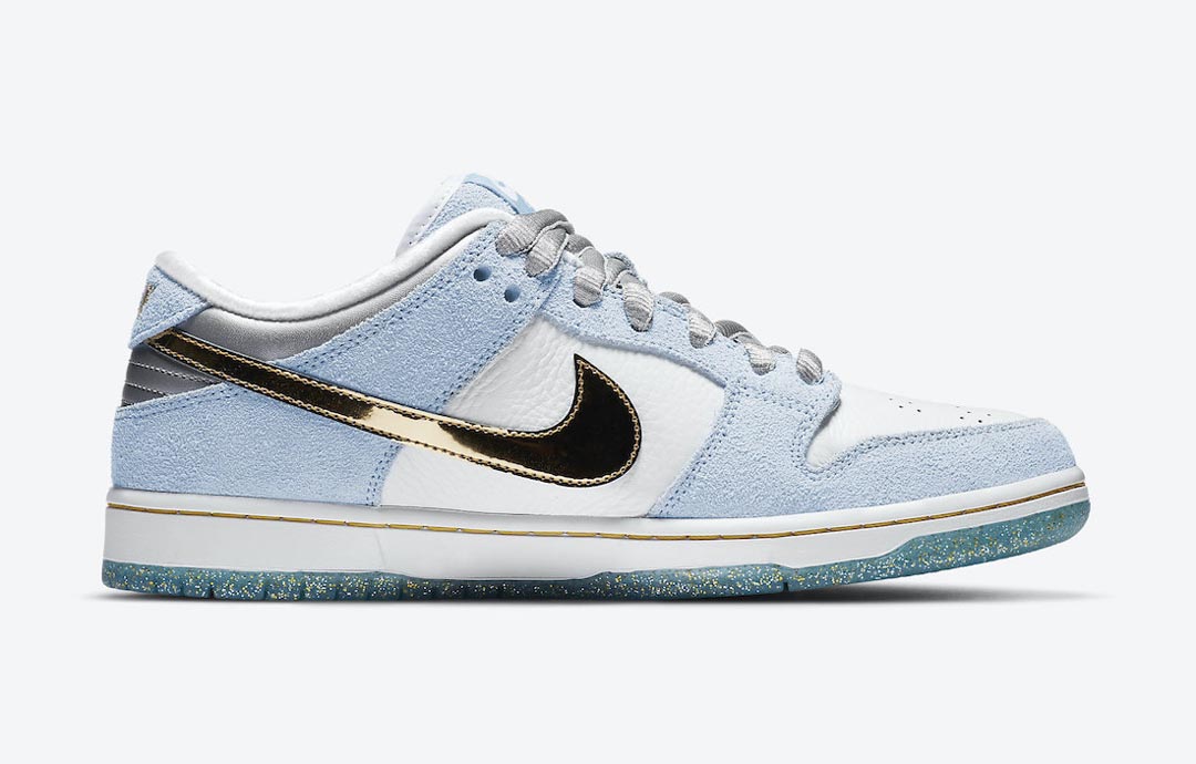sean-cliver-nike-sb-dunk-low-white-psychic-blue-metallic-gold-dc9936-100-release-date